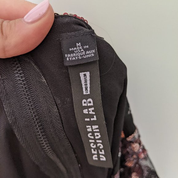 Black Sequined Little Black Dress - Picture 4 of 4